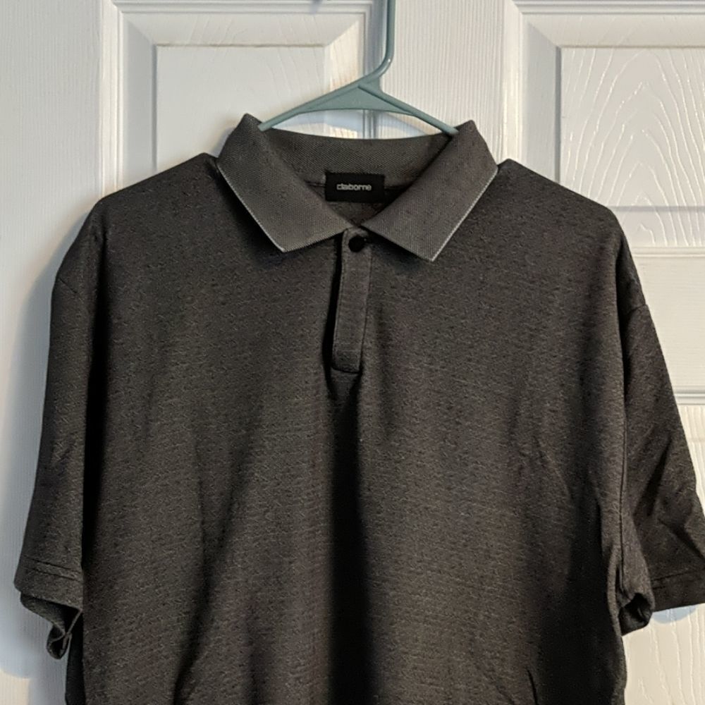 Claiborne charcoal gray dress shirt Sz Xl - Picture 3 of 6